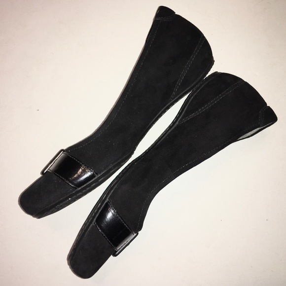 ECCO black suede flats - Picture 3 of 7